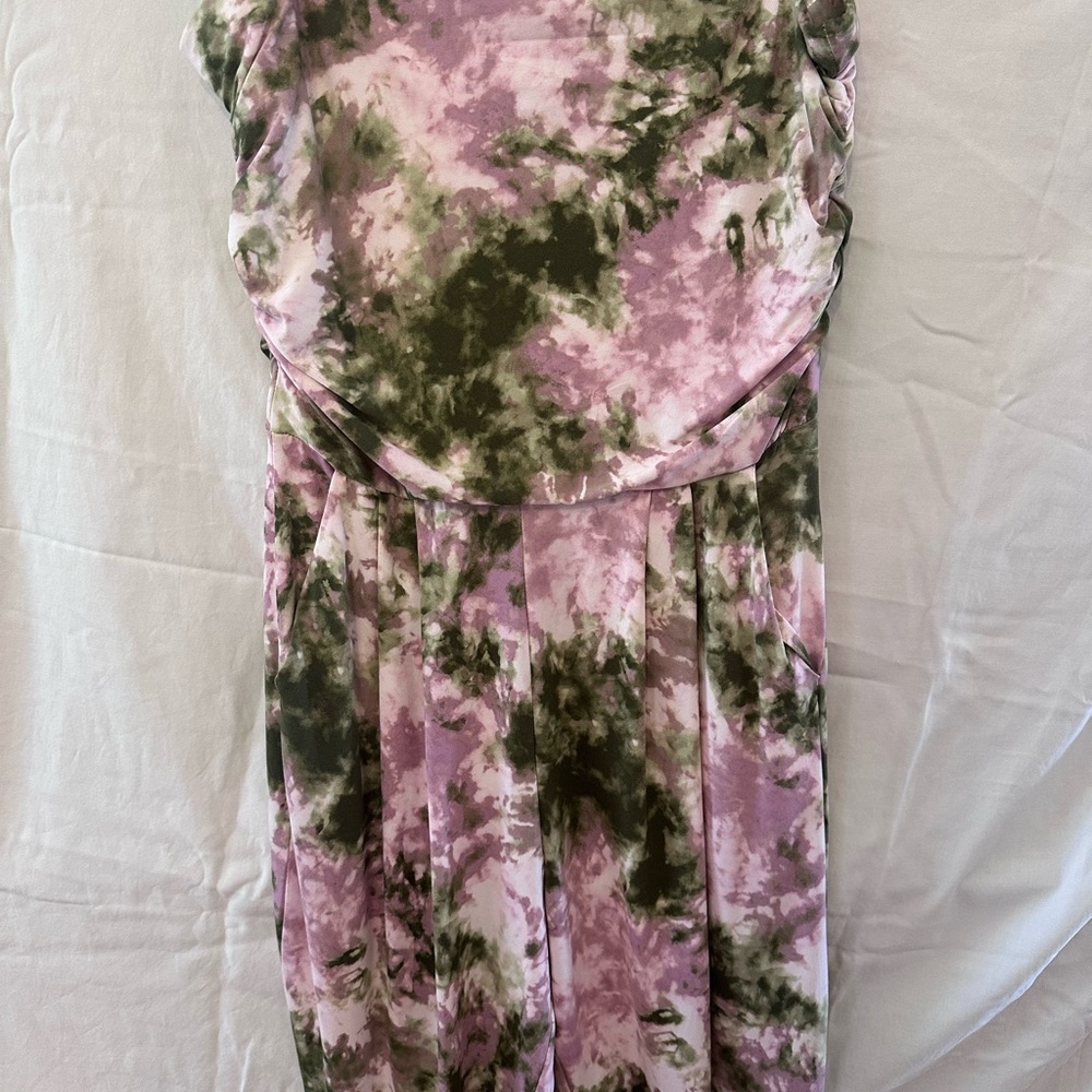 Full Circle Tie-Dye Strapless Jumpsuit